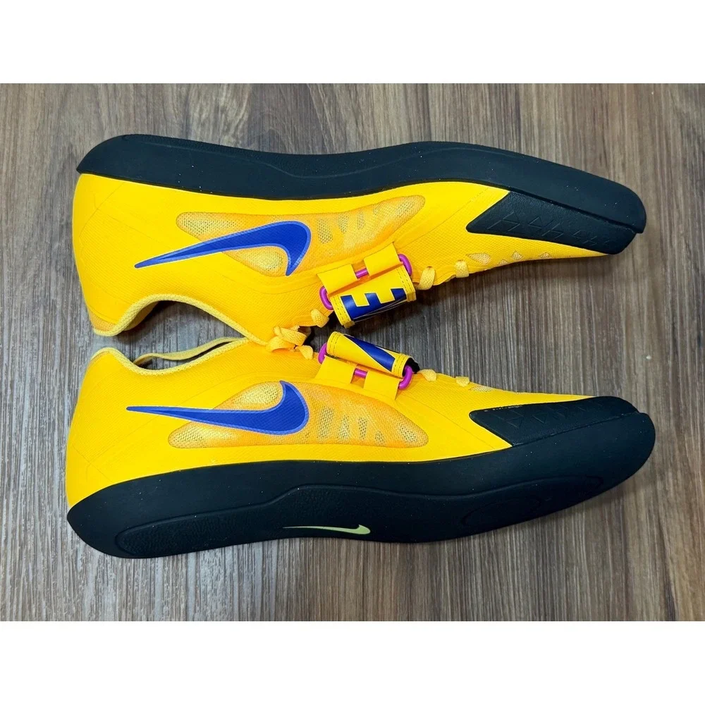 Nike Zoom Rival SD 2 Track Throwing Shoes Citron Indigo Men Sz 9.5 (FZ9665-800)